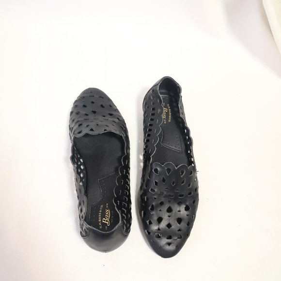 GH Bass Leather Laser Cut Flats Size 8.5 - Picture 9 of 15